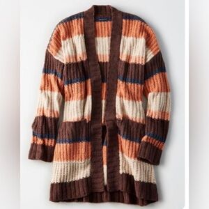 American Eagle Multicolor Knit Cardigan
